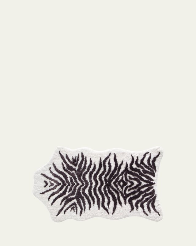 Mountain Zebra Bath Rug, 35" x 59"